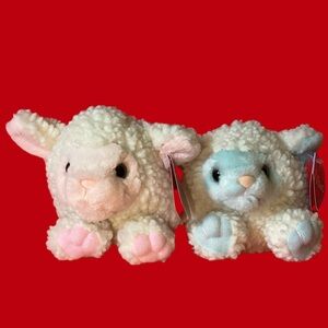 Plush Lamb set PUFFKINS by SWIBCO Priscilla and Bluebelle Easter